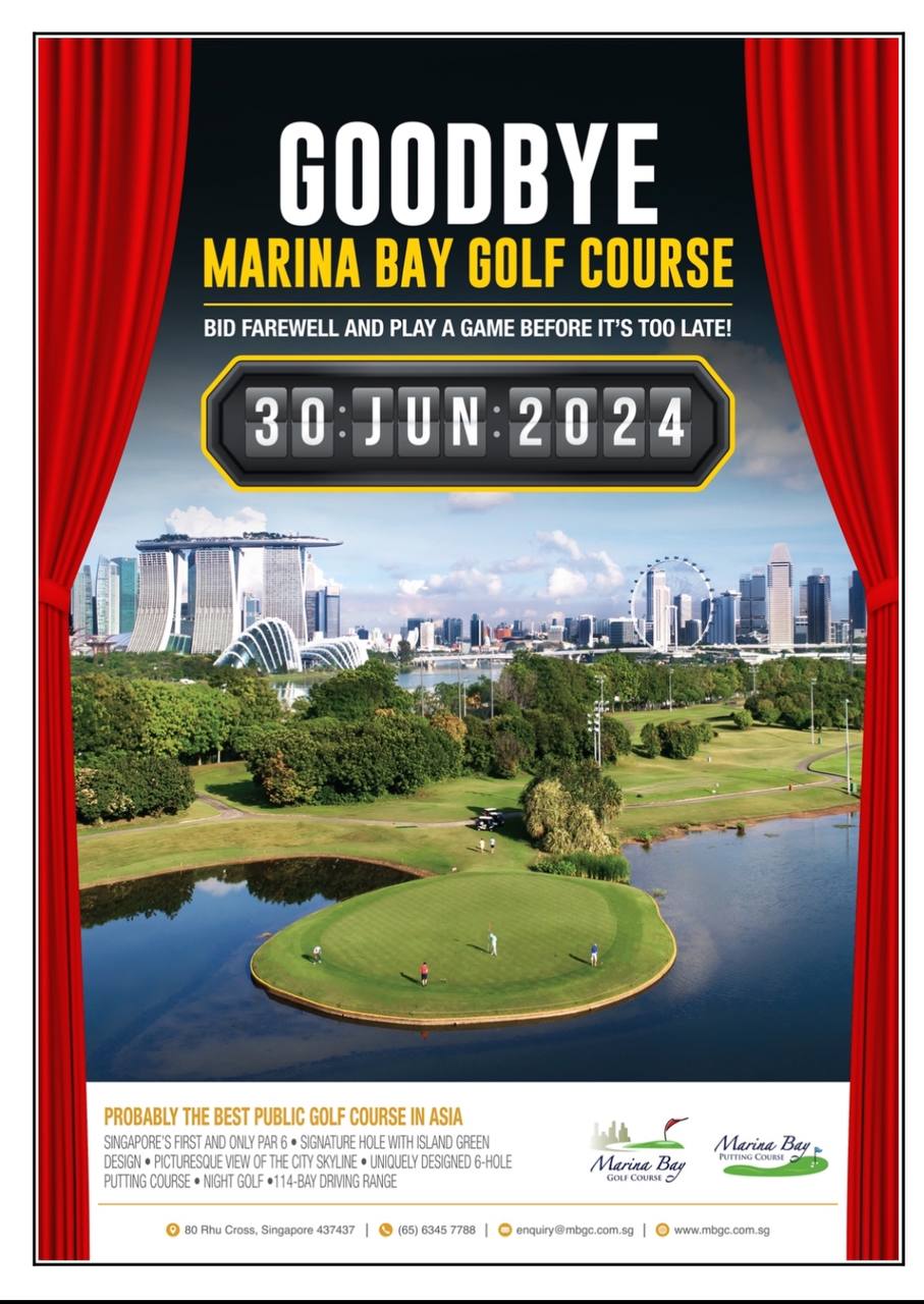 Marina Bay Golf Course closure June 2024