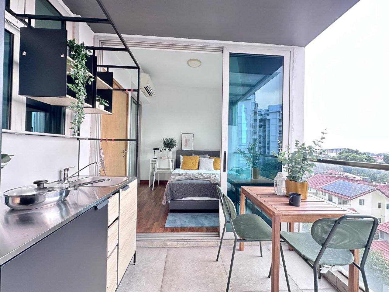 Singapore Property Balcony as Kitchen